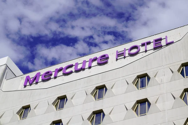 Bordeaux Aquitaine Francie 2020 Mercure Hotel Text Podepsat Logo Fasádě — Stock fotografie