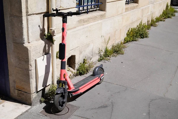 Bordeaux Aquitaine France 2020 Blabla Ride Voi Electronic Scooter Eco — стокове фото