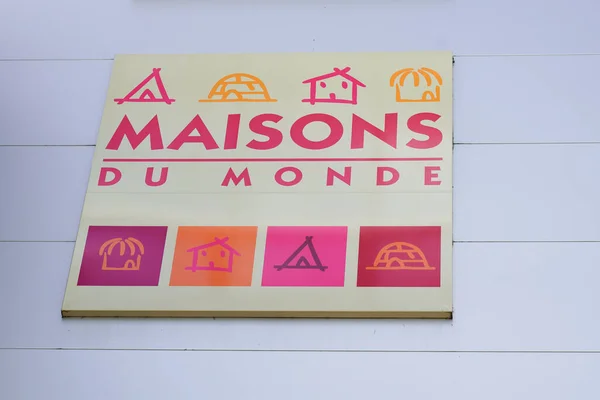 Bordeaux Aquitaine France 2019 Maisons Monde Logo Text Sign Front — 스톡 사진