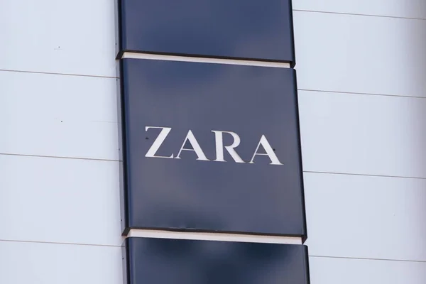 Burdeos Aquitania Francia 2019 Zara Logo Sign Text Front Fashion — Foto de Stock