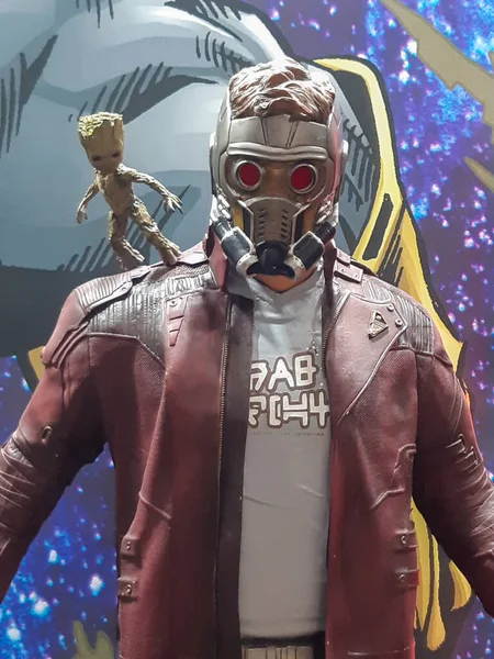 Bordeaux Akwitania Francja 2020 Star Lord Baby Groot Ramieniu Guardians — Zdjęcie stockowe