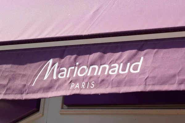 Bordeaux Aquitaine France 2020 Marionnaud Paris Logo Text Sign — 스톡 사진