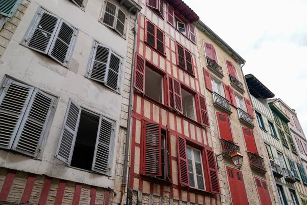 Casa Calle Ciudad Bayona Región Vasca Del Sur Francia Norte — Foto de Stock