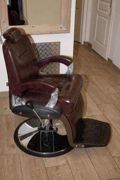 Krzesło Fryzjerskie Pokoju Fryzjer Fotelik Fryzjer — Zdjęcie stockowe