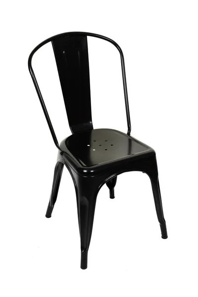Steel Popular Industrial Dining Room Chair Black — Stock Photo, Image