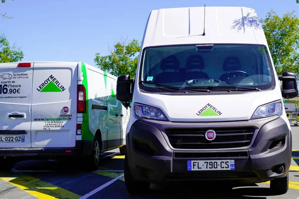 Bordeaux Aquitania Francia 2020 Leroy Merlin Furgone Consegna Verde Noleggio — Foto Stock