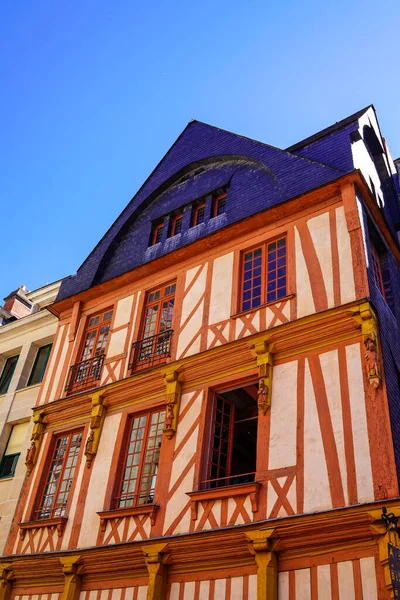 Medieval House Colorful Half Timbering Center City Vichy France — Stock Photo, Image