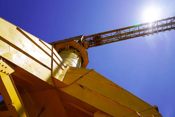 Titan Grote Gele Kraan Detail Symbool Van Stad Van Nantes — Stockfoto