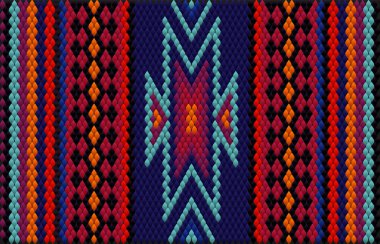 Doymuş renklerin şans ve zenginliği çektiği Asya halkları ve ülkelerinin geleneksel bir süsü. Giysiler için kumaşlara işlenmiş kadın halıları. Nakış desenleri. 