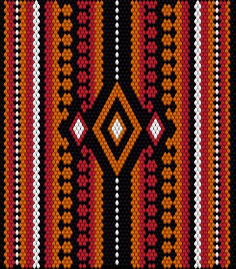 Doymuş renklerin şans ve zenginliği çektiği Asya halkları ve ülkelerinin geleneksel bir süsü. Giysiler için kumaşlara işlenmiş kadın halıları. Nakış desenleri. 