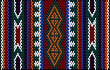 Doymuş renklerin şans ve zenginliği çektiği Asya halkları ve ülkelerinin geleneksel bir süsü. Giysiler için kumaşlara işlenmiş kadın halıları. Nakış desenleri. 