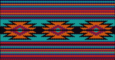  Latin Amerika 'daki insanların ve ülkelerin geleneksel bir süsü. Zengin renklerin dikkat ve zenginlik çektiği bir yer. Giysiler için kumaşlara işlenmiş kadın halıları. Nakışlar.