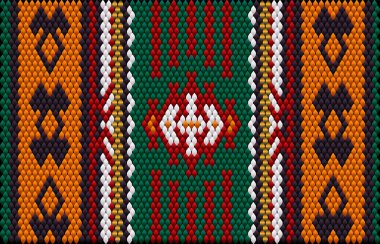  Süs, mozaik, etnik, halk düzeni. Parlak, sulu, mükemmel uyumlu renklerden yapılmıştır..