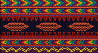 Doymuş renklerin şans ve zenginliği çektiği Asya halkları ve ülkelerinin geleneksel bir süsü. Giysiler için kumaşlara işlenmiş kadın halıları. Nakış desenleri. 