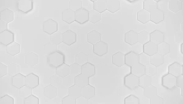 Geometrik altıgen yüzey illüstrasyon tasarımı. Hexagones sallayarak ızgara desen. Saf beyaz renk. — Stok fotoğraf