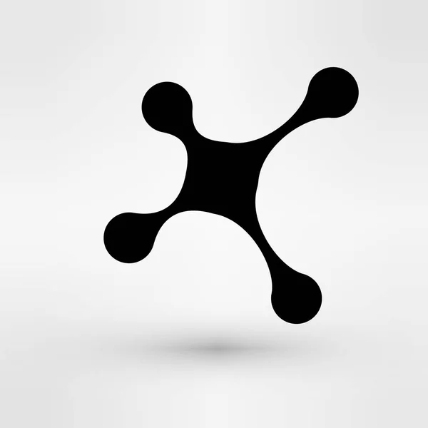 Projektowanie logo ikonę streszczenie połączenie wykonane z kawałków - różne kształty geometryczne — Wektor stockowy