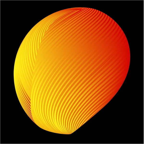 Abstract 3d background with half sphere — Stock Vector