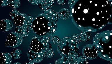 Arka plan düşen düşük Poli küre. Düşük poligon soyut şekiller mikro yaşam.