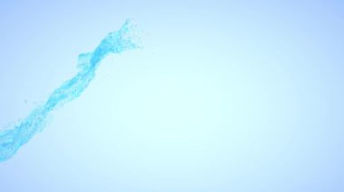 Nlue su hareketi farklı arka planlar üzerinde kullanım için izole. Sorunsuz döngü akan su eğri.