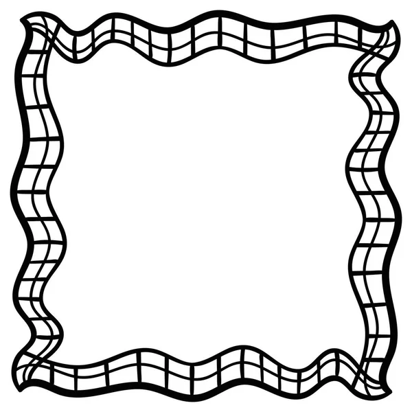 Квадратная Абстрактная Рамка Проверено Хорошо Векторная Иллюстрация — стоковый вектор