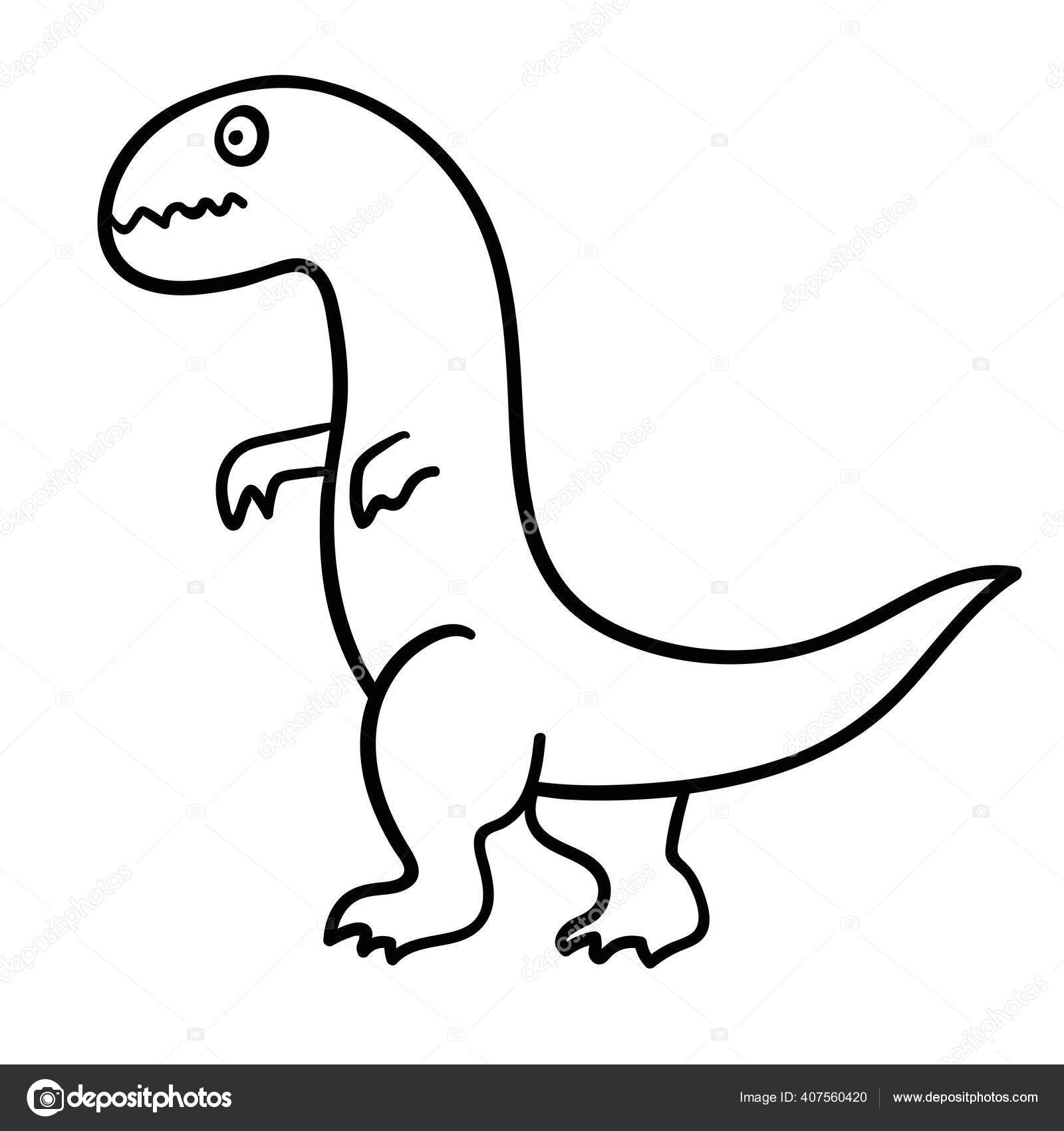 desenho dinossauro fácil