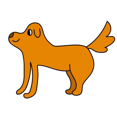 Çizgi film karalama doğrusal beyaz arka planda izole. Vektör illüstrasyonu. 