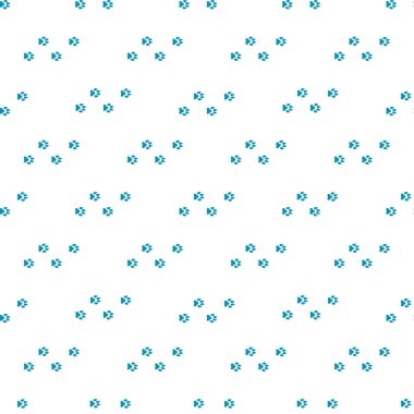 Köpek izleriyle kusursuz desen. Vektör illüstrasyonu.