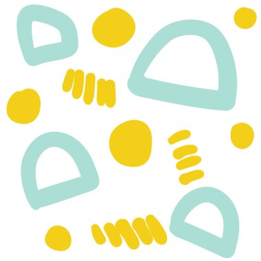 Soyut geometrik arkaplan. Kapak, poster, el ilanı, farklı şekillerde kart. Vektör illüstrasyonu.  