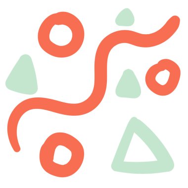 Soyut geometrik arkaplan. Kapak, poster, el ilanı, farklı şekillerde kart. Vektör illüstrasyonu.  