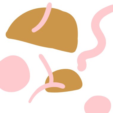 Soyut geometrik arkaplan. Kapak, poster, el ilanı, farklı şekillerde kart. Vektör illüstrasyonu. 