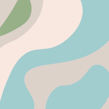 Düzensiz şekilli, soyut, dağınık geometrik kart. Renkli