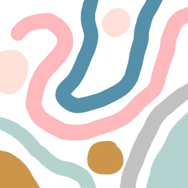 Renkli soyut geometrik arkaplan. Kapak, poster, el ilanı, farklı şekillerde kart. Vektör illüstrasyonu.   