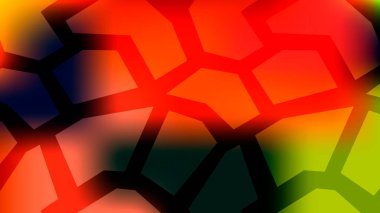 Renkli bulanık arkaplan, hücreler, çizgiler. Mozaik modern soyut gradyan kartı. İş afişi. Vektör illüstrasyonu.   