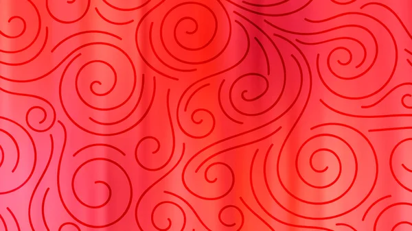 Fond Flou Coloré Avec Fines Boucles Ligne Tourbillons Carte Gradient — Image vectorielle