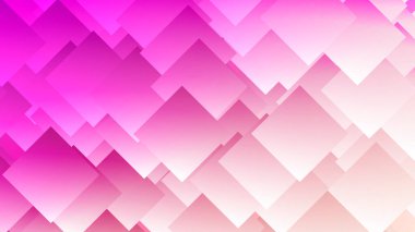 Eşkenarlar, kareler ve eşkenar dörtgenlerle modern soyut renk eğimli arka plan. Geometrik poster, afiş. Vektör illüstrasyonu. 