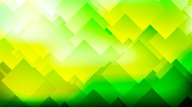 Eşkenarlar, kareler ve eşkenar dörtgenlerle modern soyut renk eğimli arka plan. Geometrik poster, afiş. Vektör illüstrasyonu. 