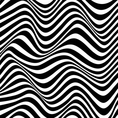 Soyut bozulma çizgisi arkaplanı. Çizgili dalga arkaplanı. Dalgalı operasyon sanat kapağı. Vektör illüstrasyonu. 