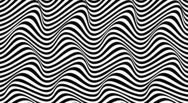 Soyut bozulma çizgisi arkaplanı. Çizgili dalga arkaplanı. Dalgalı operasyon sanat kapağı. Vektör illüstrasyonu. 