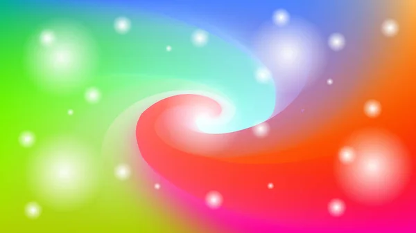 Fond Tourbillon Flou Coloré Avec Des Étoiles Des Lumières Carte — Image vectorielle