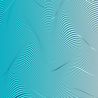 Soyut bozulma çizgisi arkaplanı. Çizgili dalga arkaplanı. Dalgalı operasyon sanat kapağı. Vektör illüstrasyonu. 