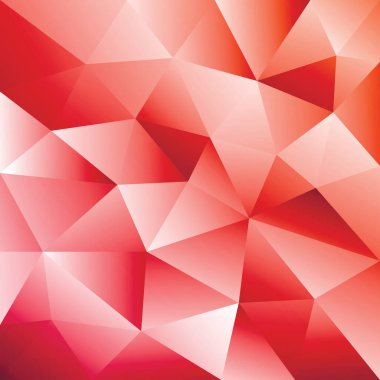 Soyut kırmızı üçgen geometrik arkaplan. Kırmızı desen. Vektör İllüstrasyonu.