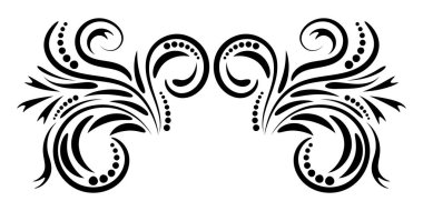 Tasarım, kıvrım ve kıvrım için soyut kıvrımlı element. Vektör illüstrasyonu.   