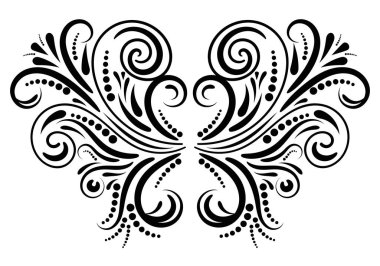 Tasarım, kıvrım, kıvrım ve bölme için soyut kıvrım öğesi. Vektör illüstrasyonu.  