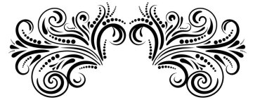 Tasarım, kıvrım, kıvrım ve bölme için soyut kıvrım öğesi. Vektör illüstrasyonu.  