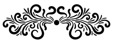 Tasarım, kıvrım ve kıvrım için soyut kıvrımlı element. Vektör illüstrasyonu.