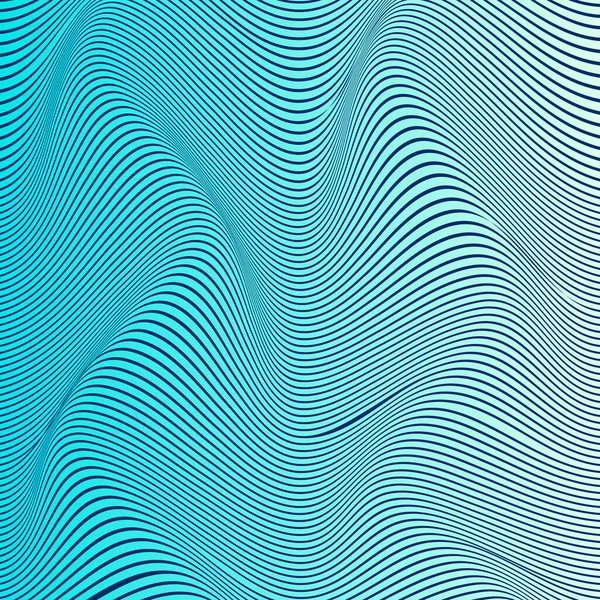 Fondo Abstracto Línea Distorsión Fondo Onda Rayada Portada Art Ondulado — Vector de stock