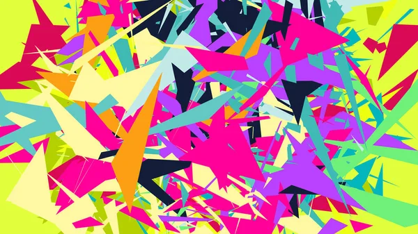 Abstrakcyjne Tło Kolorowymi Trójkątami Chaotycznymi Wielokątami Ilustracja Wektora — Wektor stockowy