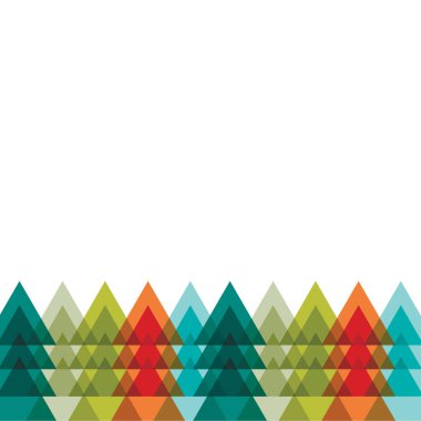 Metnin için ağaçlı kart ve boş alan. Ağaçlı kart ve metin için boş alan.