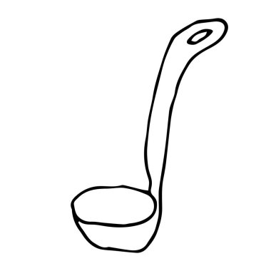 Çizgi film kepçesi beyaz arkaplanda izole edilmiş. Vektör illüstrasyonu.   