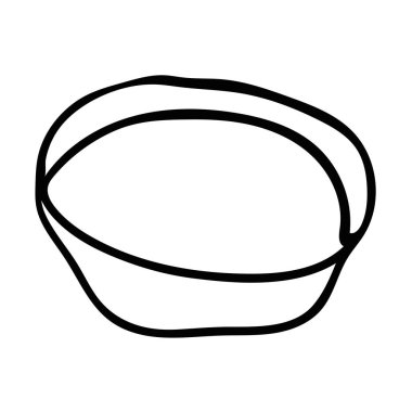 Çizgi film karalama retro plakası beyaz arka planda izole edilmiş. Vektör illüstrasyonu.  